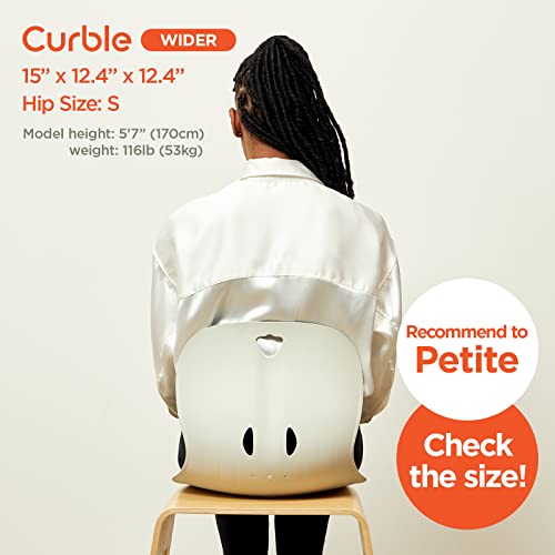 Curble-WIDER-Ergonomic-Lower-Back-Support-Chair-Lumbar-Support-for-Back-Posture-Corrector-and-Low-Back-Pain-Relief-Portable-and-Perfect-for-Office-Chair-and-Work-form-Home-Black