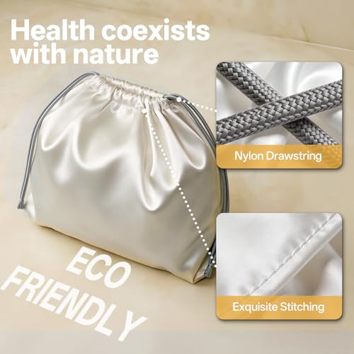 SANJHFF 6 Pcs Satin Dust Bags