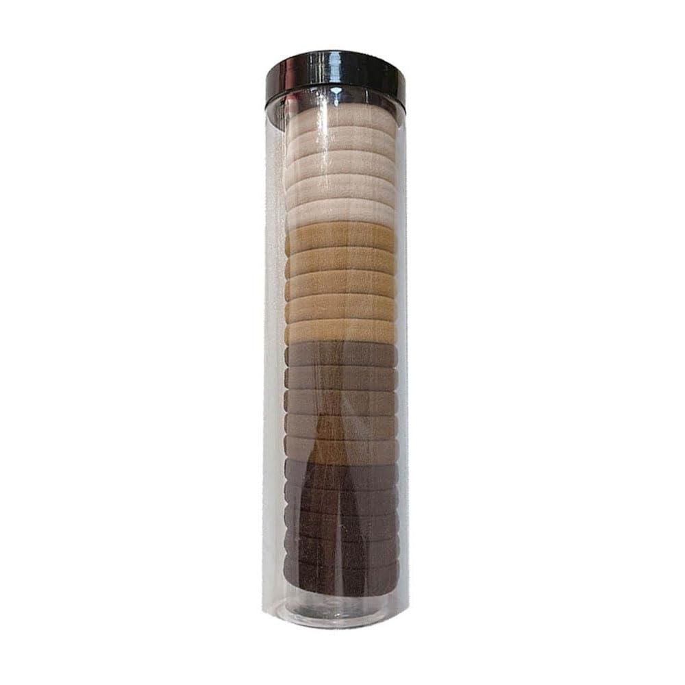 Photo 1 of Eco-Friendly Hair Accessories Set - Elastic Hair Ties, Ponytail Holders, and More! Brown