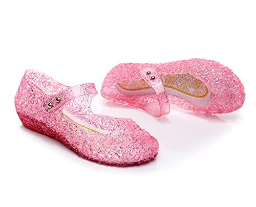 Omgard GIRLS JELLY SHOES PINK 31 Jelly Shoes For Girls, Snow Queen Princess Birthday Sandals For Little Girls, Pink Toddler Glitter Sandals Size 12 thumb #7