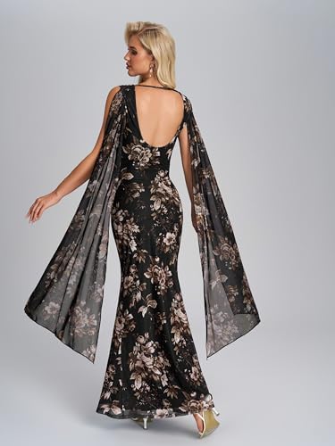 Image of Parthea Women's Summer Formal Wedding Guest Dresses Sleeveless Backless Long Elegant Evening Party Maxi Bodycon Dress