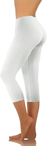 Miniatura 2 de Uillui Leggings capri con bolsillos para mujer, con control de abdomen, elásticos, de cintura alta, pantalones de yoga, entrenamiento de verano,