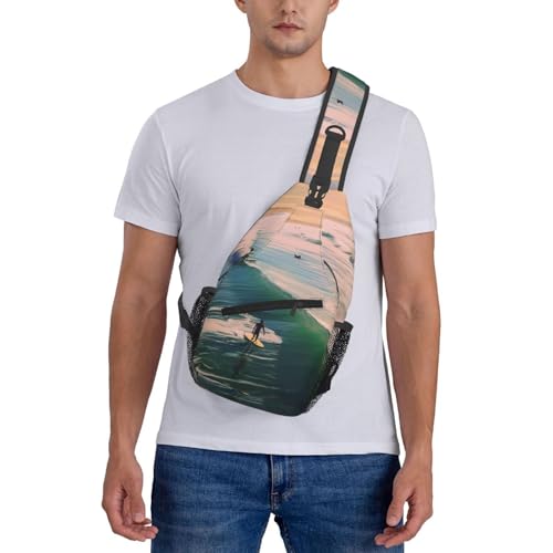 Bolso cruzado hombro para hombre y mujer negro miniatura 7