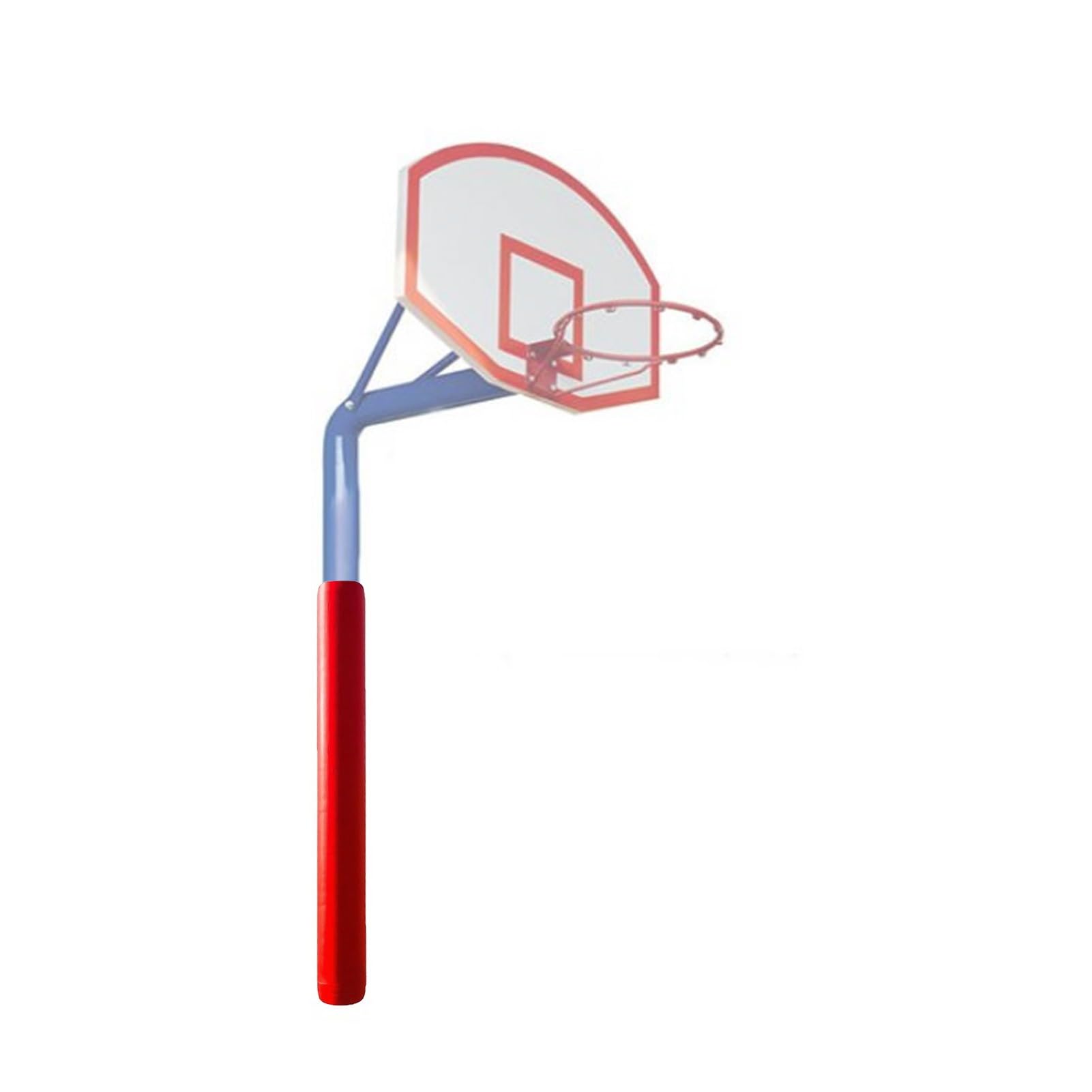 Generisch Basketballkorb-Pad, Zylindrische Stangenpads for Den Kindergarten, 2 cm Dick, for Garagenschulen(Basketballständer Nicht Im Lieferumfang Enthalten)