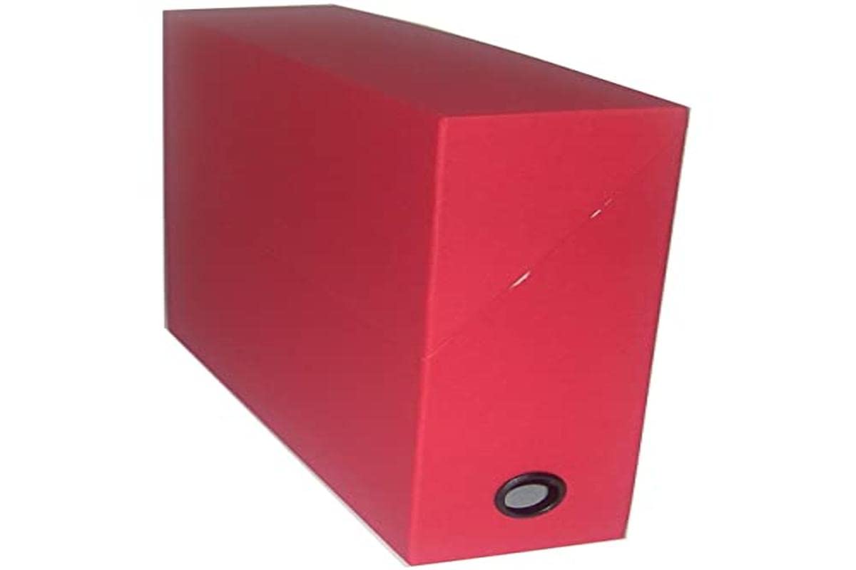 Esselte Adine Lever Arch File Linen Look Dos 90 mm Red, Dos 90mm