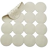 Webos Anti Slip Shower Mat: Natrul Rubber Non Slip Bath Mat for Tub with Strong Suction Cups Bathtub