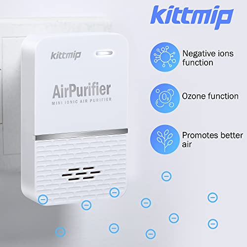 Kittmip 6 Pack Ionizer Air Purifier For Home, Usb And Plug In Portable Filterless Mini Air Purifier With Ozone Negative Ion Dual Function For Bathroom Bedroom Kitchen To Remove Smog Pet Toilet Smells #TOP1