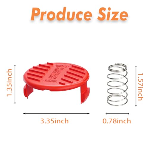 CMZST120SC Replacement Spool Caps Replacement for Craftsman CMCST900, CMESTA900, CMESTE920 String Trimmer, Weed Eater Spool Cap Cover for Craftsman CMEST913, CMCST915, CMCST930 String Trimmers (6 Pcs)