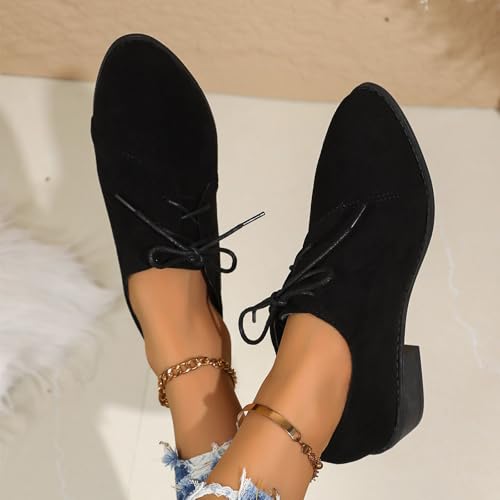 Chaussures Mary Jane à talons épais stables et lacets ajustables - 4