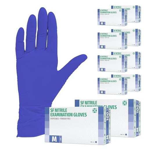 Nitrilhandschuhe 1000 Stück 10 Boxen (M, Lila/Violett) Einweghandschuhe, Einmalhandschuhe, Untersuchungshandschuhe, Nitril Handschuhe, puderfrei, ohne Latex, unsteril, latexfrei, purple, disposible