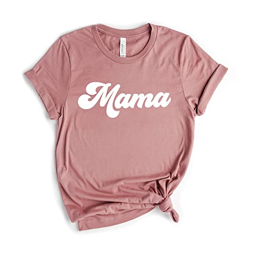 Verita Culture Mom And Dad Shirts Mama Dad Groovy Letter Printed In The Square Box T-Shirt Mama Graphic Tee Casual Short Sleeve Tops Tee thumb #3
