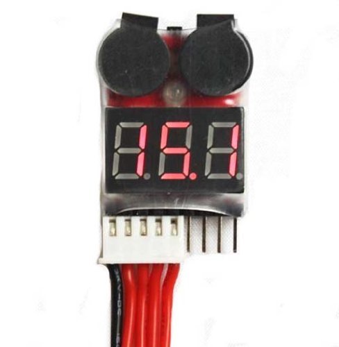 SMAKNÂ 1-8S Battery Checker and Low Voltage Buzzer Alarm Plus BlueMart Cable Tie