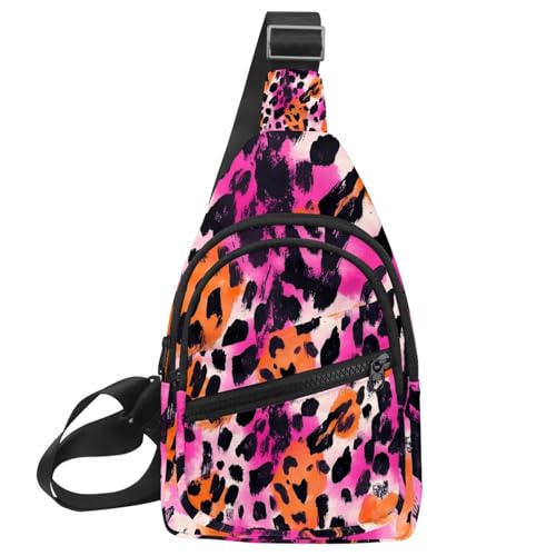 Sac à dos à bandoulière léopard pour courir sans encombre - Sac banane sport sangle réglable