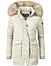 Produktbild Navahoo Damen Winter-Jacke Winter-Mantel Schneeengel (vegan hergestellt) Creme Off White Gr. M
