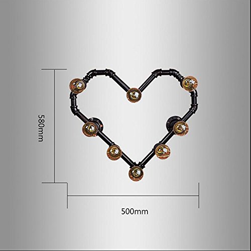 TWTCC Wall Sconce 8-Lights Vintage Industrial Love Shape Wall Lamp Retro Steampunk Iron Metal E27 Edison Wall Light Bar Restaurant Kitchen Loft Decoration Wall Sconce Waterproof steampunk buy now online TWTCC Wall Sconce 8-Lights Vintage Industrial Love Shape Wall Lamp Retro Steampunk Iron Metal E27 Edison Wall Light Bar Restaurant Kitchen Loft Decoration Wall Sconce Waterproof steampunk buy now online