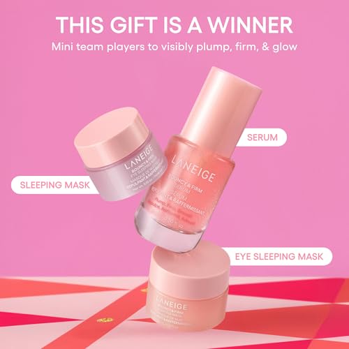 LANEIGE Bouncy & Firm Mini Skin Treats: Skincare Gift Set for Visibly Plump, Firm, & Glowing Skin - Image 2