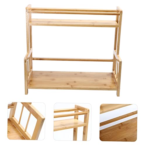 Housoutil 1Pc Prateleira Prateleira De Escritório Prateleiras De Pé Prateleira De Mesa Rack Armário