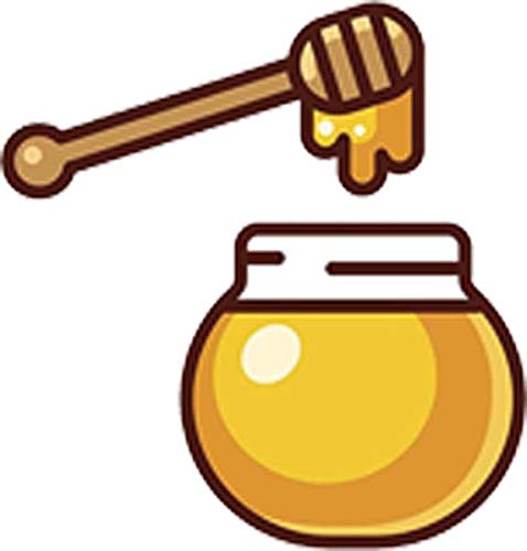 Buy Cute Simple Golden Yellow Honey Cartoon Art Emoji Vinyl