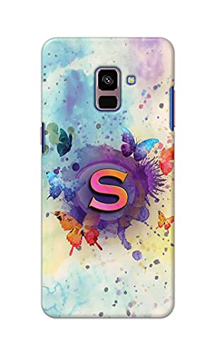 Image of PRINTFIDAA� Printed Hard Back Cover Case for Samsung Galaxy A8 Plus | A8+ Back Cover (Alphabet S) -2808