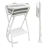 kunigoner Collapsible Dog Bathtub with Stand, Portable Pet Grooming Tub Washing Stand for Puppy, Small Dogs