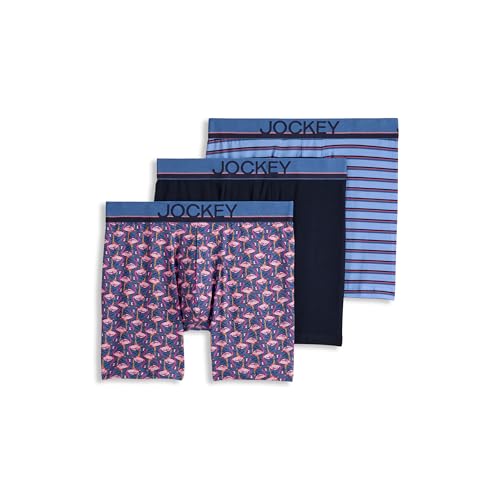 Image of Jockey Men's Underwear True Style 6 inch Boxer Brief - 3 Pack
