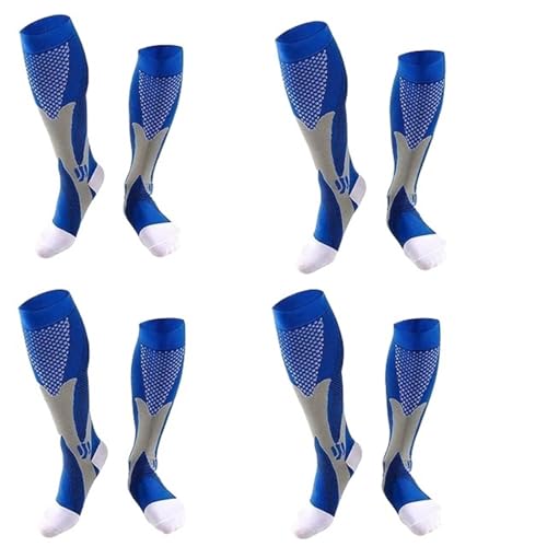 Calcetines De Compresión Deportivos For Hombre, Calcetines For Venas Varicosas, Calcetines De Ciclismo, Calcetines De Compresión For Correr, Enfermeras, Exteriores, Naturales, Senderismo(ZH516,L XL)