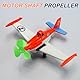 QUARKZMAN 2mm DC Motor Propeller, 30mm Lüfterförmiger 3-Blatt-Rundpropeller aus Kunststoff für DIY Wissenschaftliche Bildungsspielzeug Motor RC Boot Mikro (Grün, Packung mit 30)