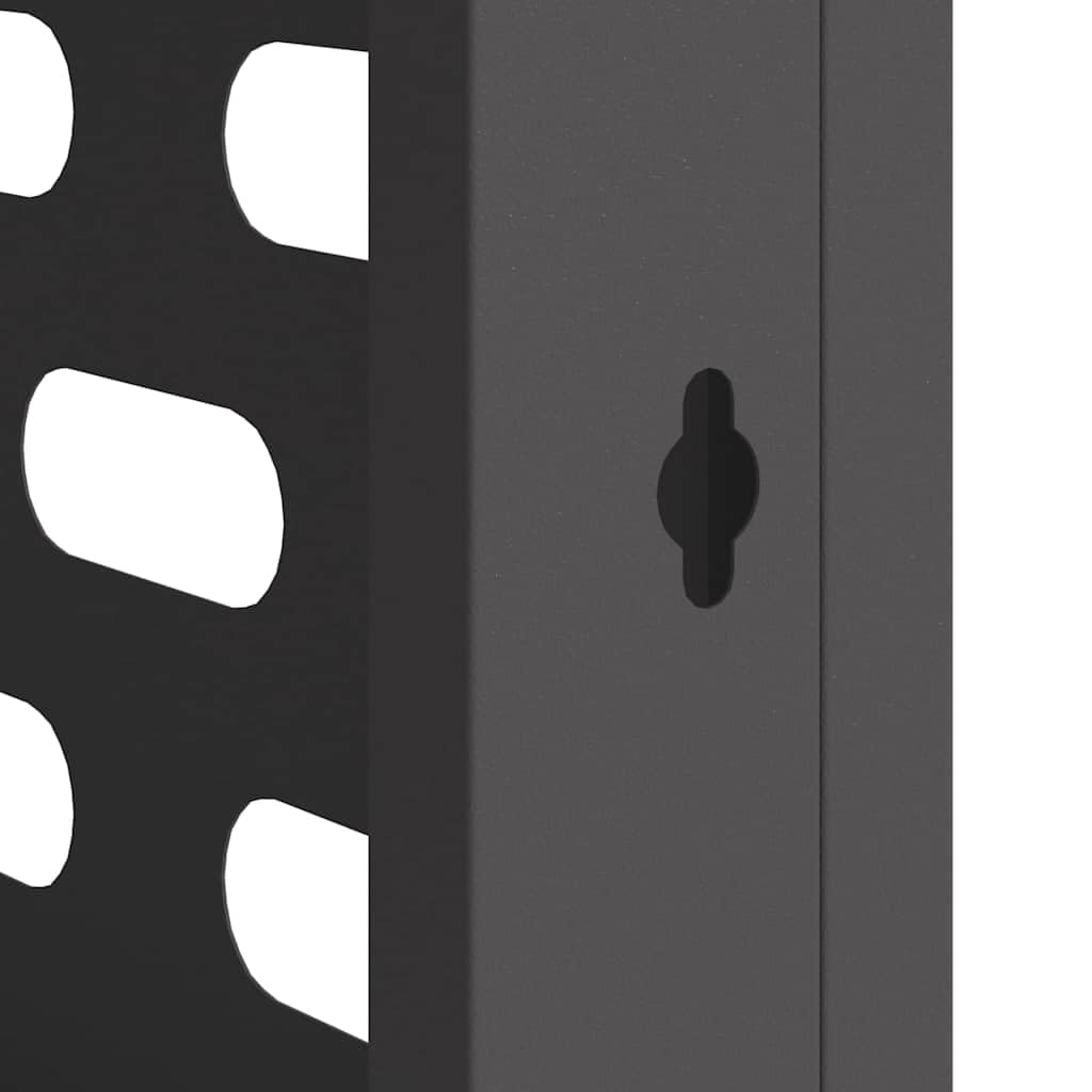 Abdeckung für Klimaanlage für den Außenbereich, Abdeckung für Klimaanlage, schwarz, 110 x 50 x 80 cm, Stahl