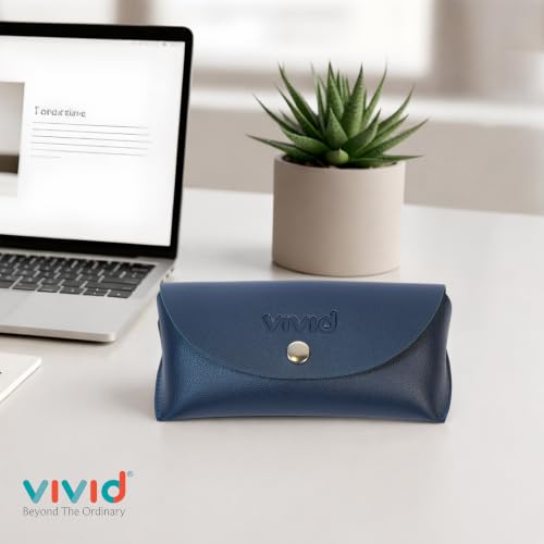 Image of VIVID Unisex Specs Snap Button Eyewear Dabbi Faux Leather Soft Case Cover