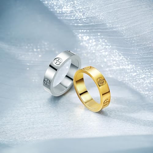 pdwznba love friendship ring 18k gold-plated stainless steel promise ring wedding band jewelry birthday gifts for women