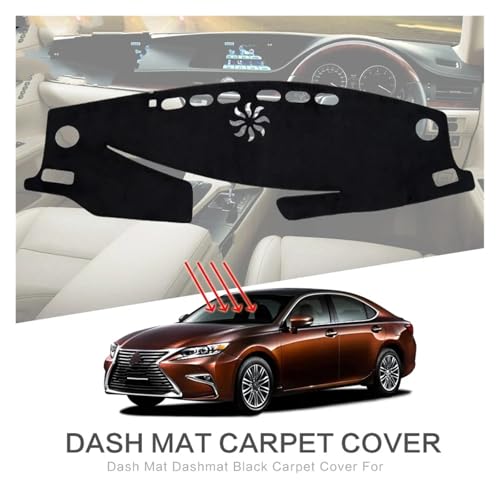 Alfombra antideslizante para tablero Lexus ES reduce reflejos y calor solar 3