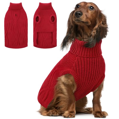 Queenmore Medium Dog Sweater, Dog Dweaters for Medium Dogs Girl Boy