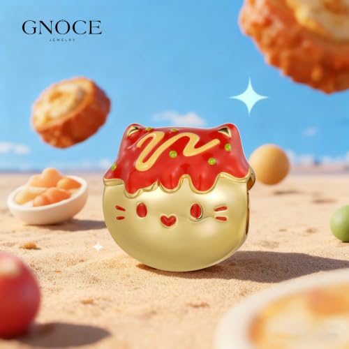 Image of GNOCE Japanese Charm Bead Silver Plated Pendant Dangle Charms fit Bracelet Jewelry Gift for Women
