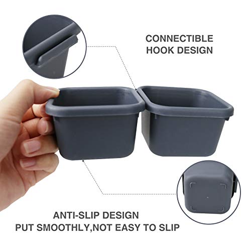 KeFanta 42 Pack Tool Box Organizer Tool Tray Dividers, Rolling Tool Chest Cart Cabinet Workbench Desk Drawer Organization and Storage for Hardware, Parts, Screws, Nuts, Small Tools Organization(Grey)