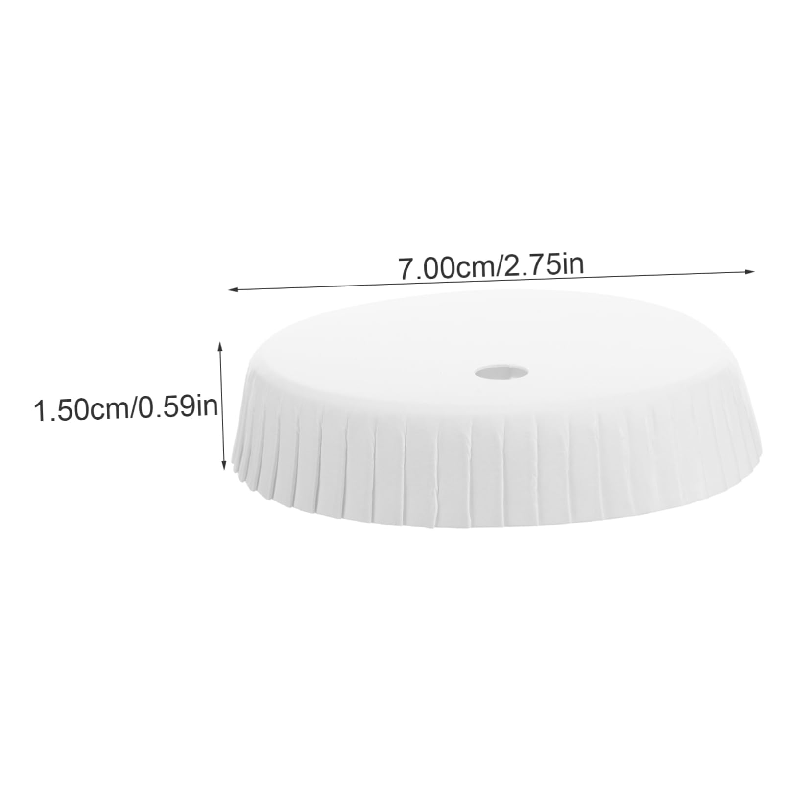 IWOWHERO Disposal Cup Lids 100pcs Paper Cup Covers Hole Suitable for Hotel Restaurant Cafe Practical