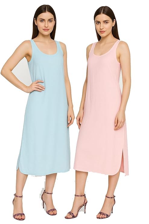 karatking Camisole Long or Women Nighty Innerwear Long Slips or Girls Women Under Frocks Dresses longslip Slips-picture-17