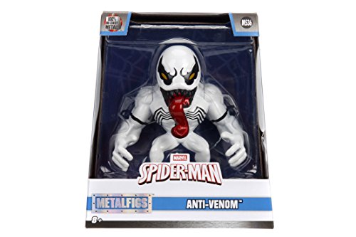 Jada 99007 Toys Marvel Spider-Man Anti Venom Metals Die-Cast Collectible Toy Figure, 4", White #TOP1
