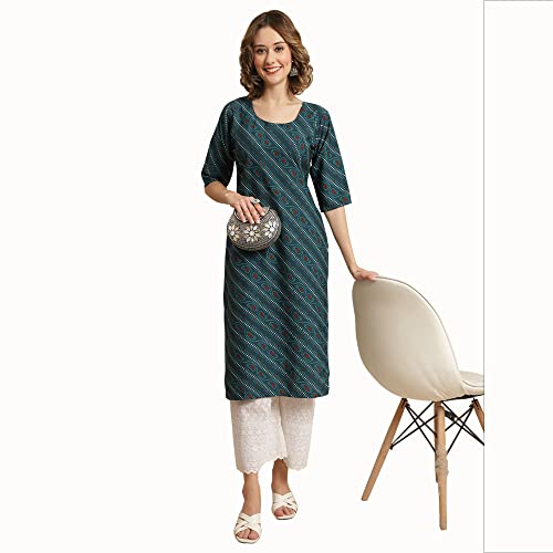 Image of Pinkmint Women's Crepe Digital Printed Straight Kurta