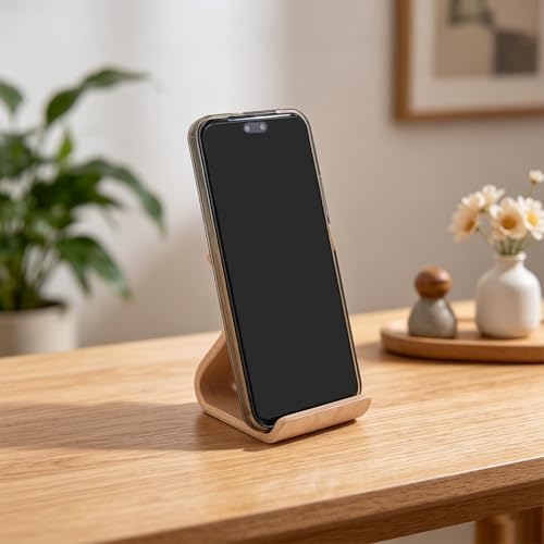 Support pour smartphone bois accessoires de plan de travail table