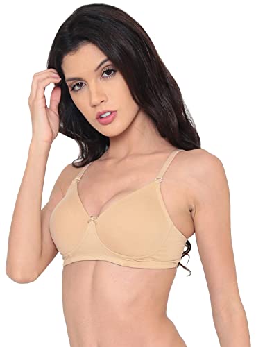 Image of Laavian Women's Cotton Non Padded Non-Wired Shaper T-Shirt Bra