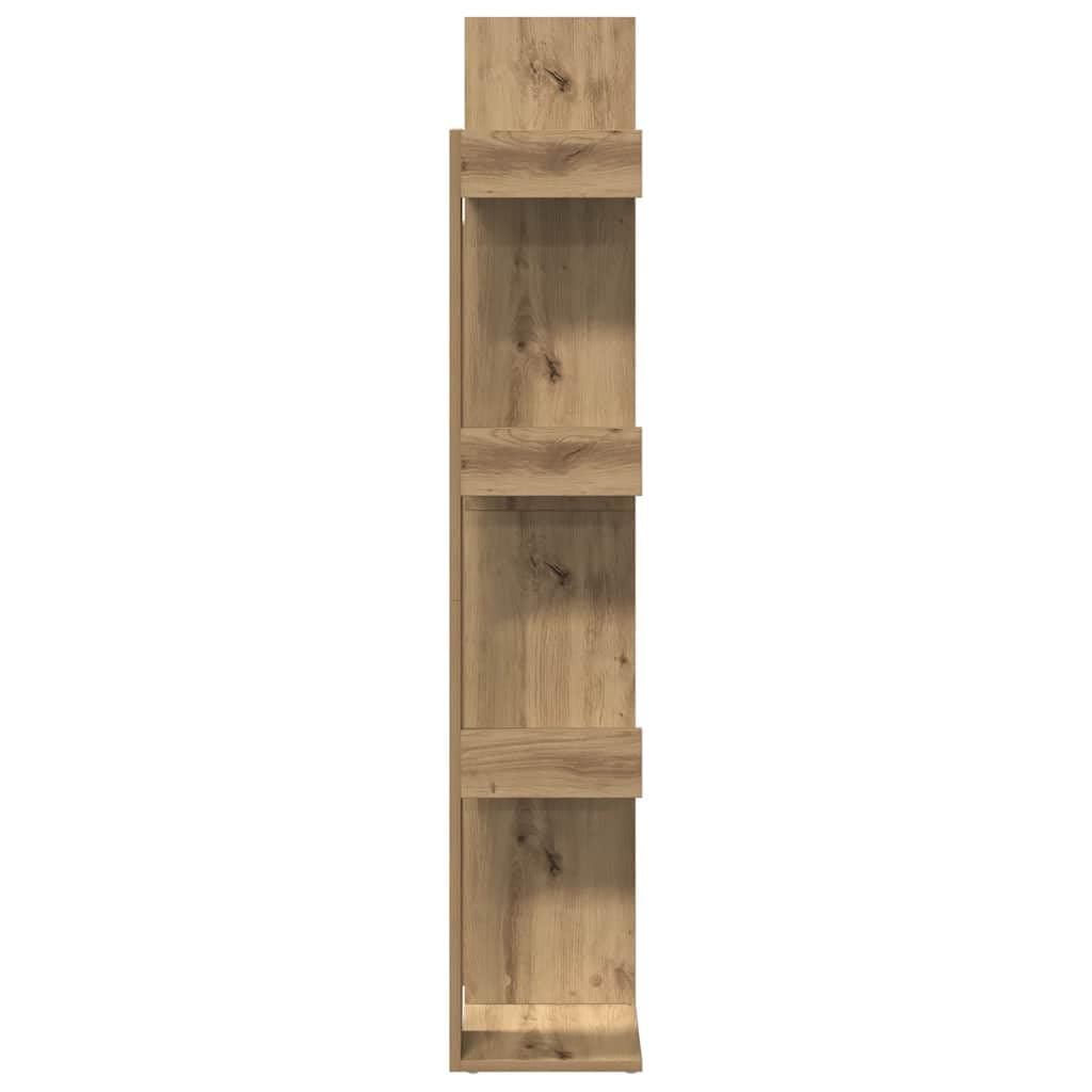 vidaXL Bibliothèque chêne Artisanal 48x25,5x140 cm Bois d'ingénierie