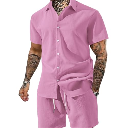 Ensemble short et chemise manches courtes léger et respirant