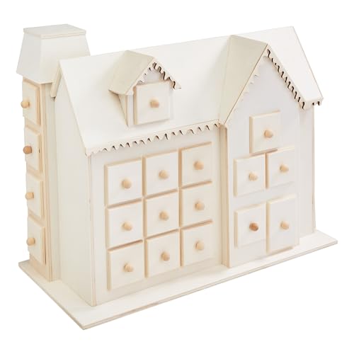 VBS Maison Villa Ruprecht pour le calendrier de l'Avent, kit créatifs DIY, décoration de Noël, calendrier de l'Avent à remplir, maison en bois, cadeau de Noël
