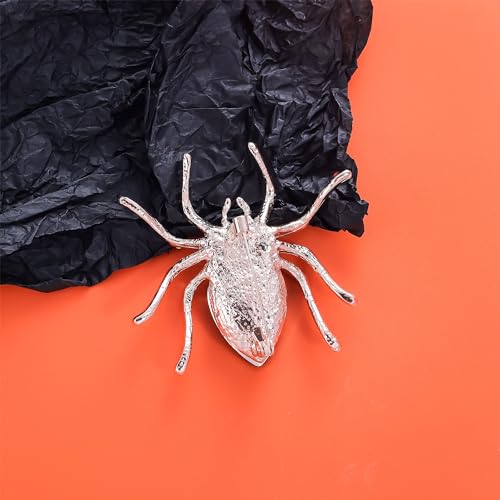 Image of YOQUCOL Halloween Spider Shape Brooch Pins for Women Girls Gift