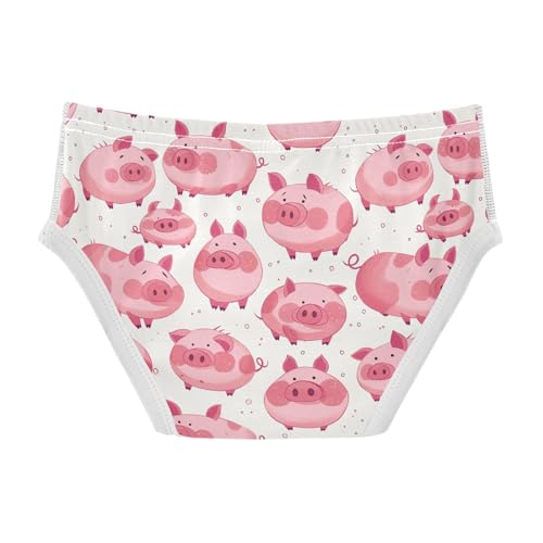 visesunny Boys Potty Training Underwear Pink Blush Piggy Breathe Cotton Briefs Size 2T-8Y for Toddler2