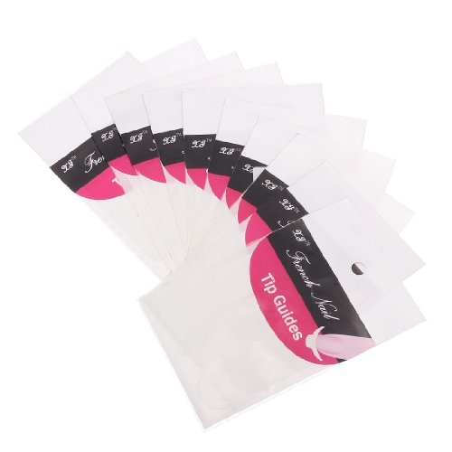 10 Packs 3 Style French Nail ART Guide Tips 2.5mm Finger Manicure Paper Sticker by Oceanmap