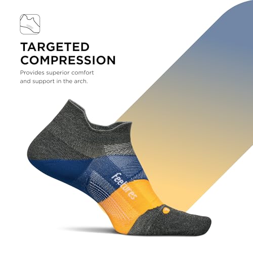 Image of Feetures Elite Light Cushion Mini Crew Sock - Sport Sock with Targeted Compression