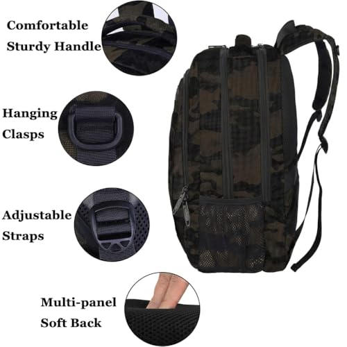 Image of MATEIN 15.6 Inch Laptop Backpack, Sturdy Business Travel Laptop Bagpack with USB Charging Port, Sturdy Carry On Water-Resistant Daypack for Work College Bookbag Men Women Computer Backpack | Sturdy Water-Resistant, Travel Carry-On Backpack, Computer Bookbag for College Men & Women, Lightweight, Anti Theft Pocket