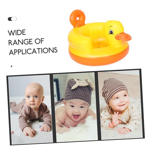 Siège gonflable bébé en forme de canard pour les repas et le bain - 7