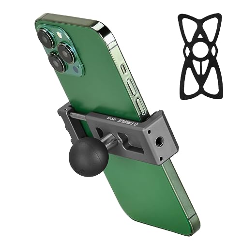 FANAUE Soporte para celular de moto con rótula de bola de 1 compatible con RAM Mount B tamaño brazo de doble enchufe y Soporte para celular de bicicleta Adecuado para teléfonos inteligentes de 5,5-8